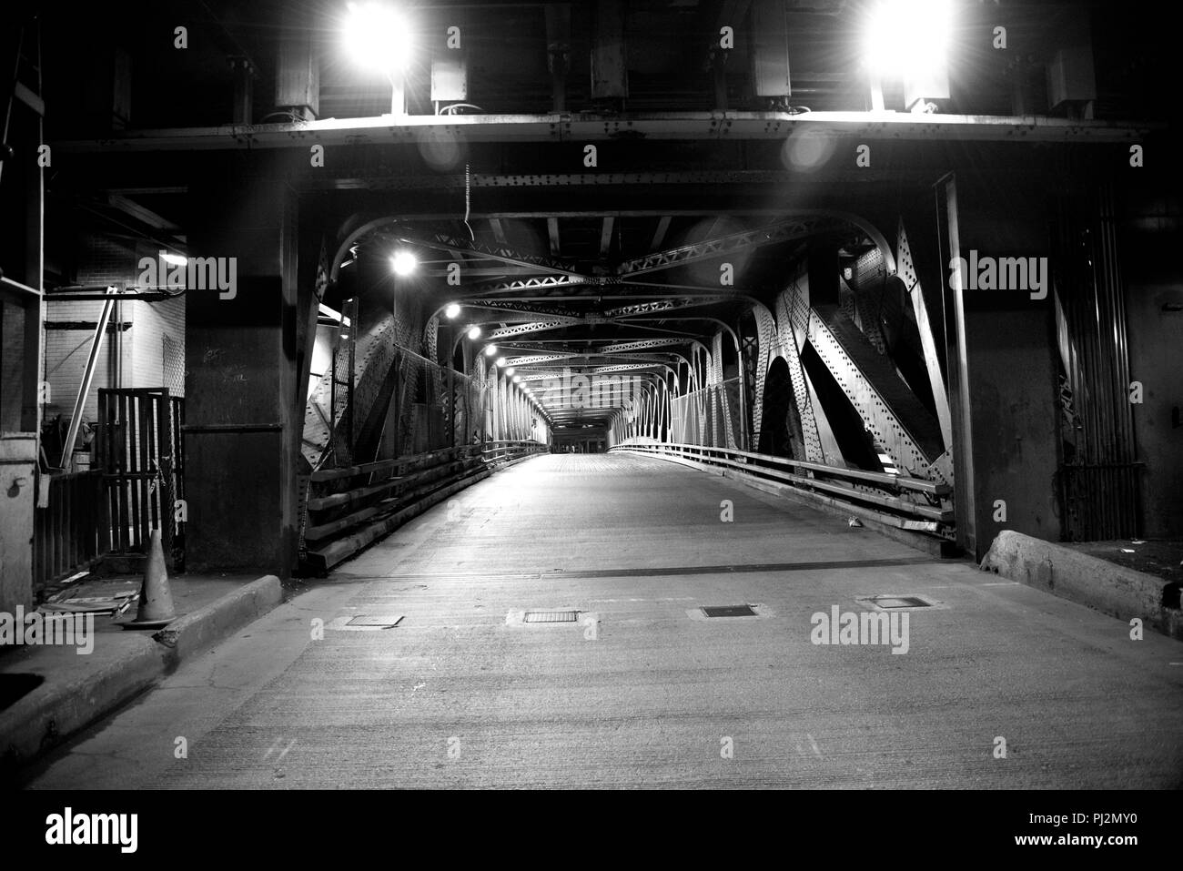 Antenne Chicago bay Gebäude Brücke Stockfoto