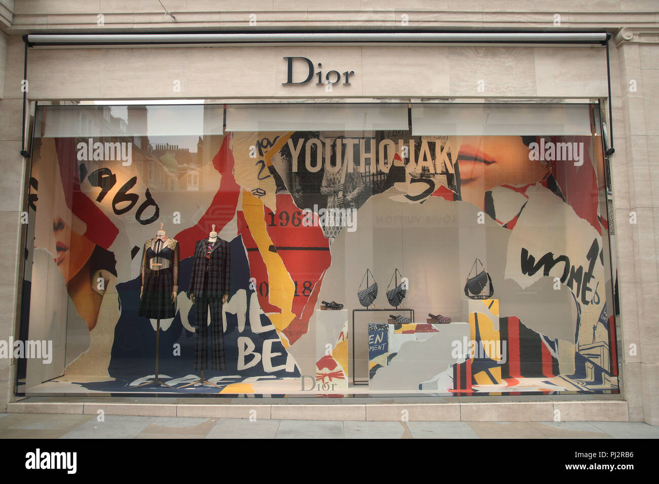 Die Dior Store auf New Bond Street, London. PRESS ASSOCIATION Foto. Bild Datum: Mittwoch, August 22, 2018. Photo Credit: Yui Mok/PA-Kabel Stockfoto