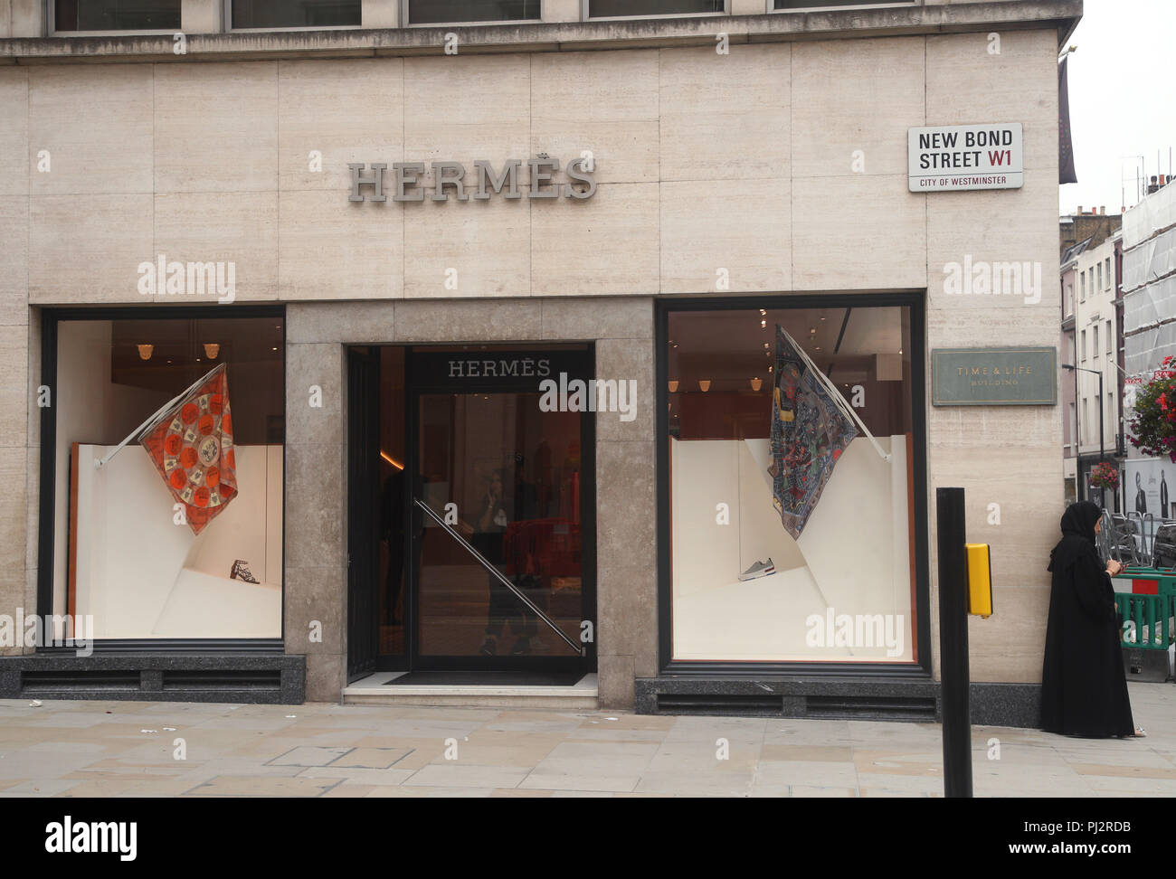 Die Hermes Store auf New Bond Street, London. PRESS ASSOCIATION Foto. Bild Datum: Mittwoch, August 22, 2018. Photo Credit: Yui Mok/PA-Kabel Stockfoto