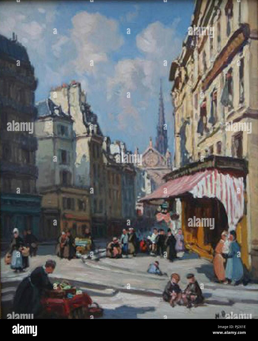 Barnoin-Place Maubert Paris. Stockfoto