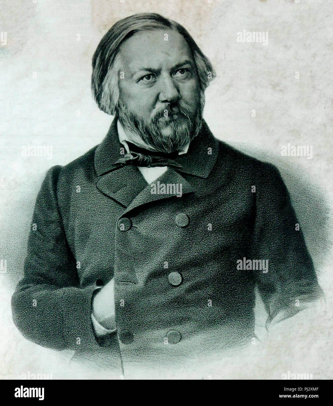 Michail Iwanowitsch Glinka (1. Juni 1804 - vom 15. Februar 1857) war der erste russische Komponist Anerkennung im eigenen Land zu gewinnen, und wird oft als der fountainhead der Russischen klassischen Musik. Stockfoto