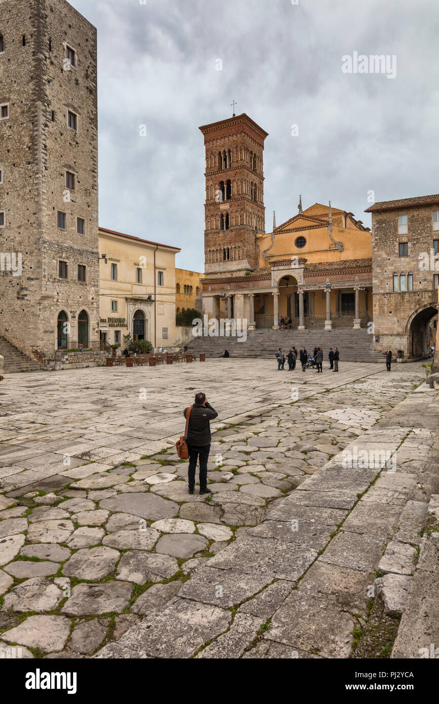 Kathedrale von San Cesario, Terracina, Latium, Italien Stockfoto