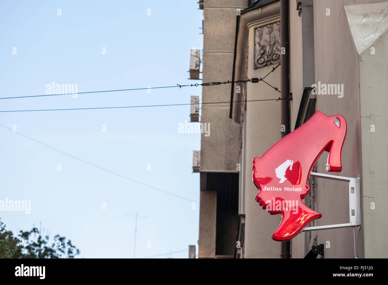 Belgrad Serbien 4 September 2018 Julius Meinl Logo