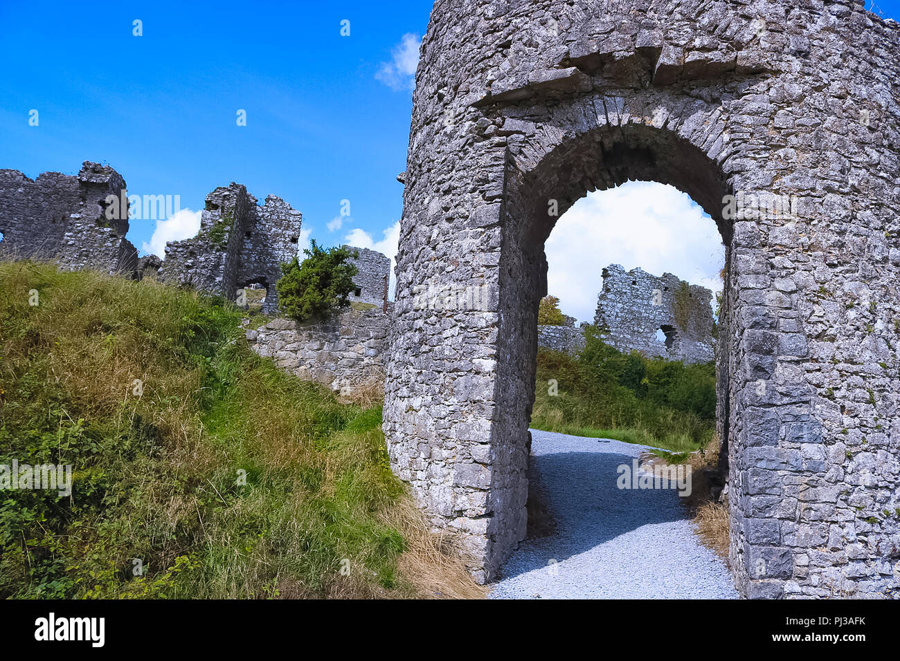 Burgruine Stockfoto