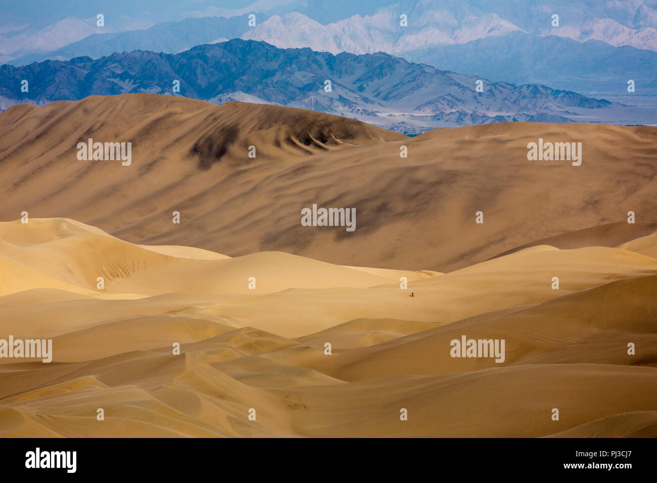 Allein in der Wüste - Huacachina - Wüste - Peru Stockfoto