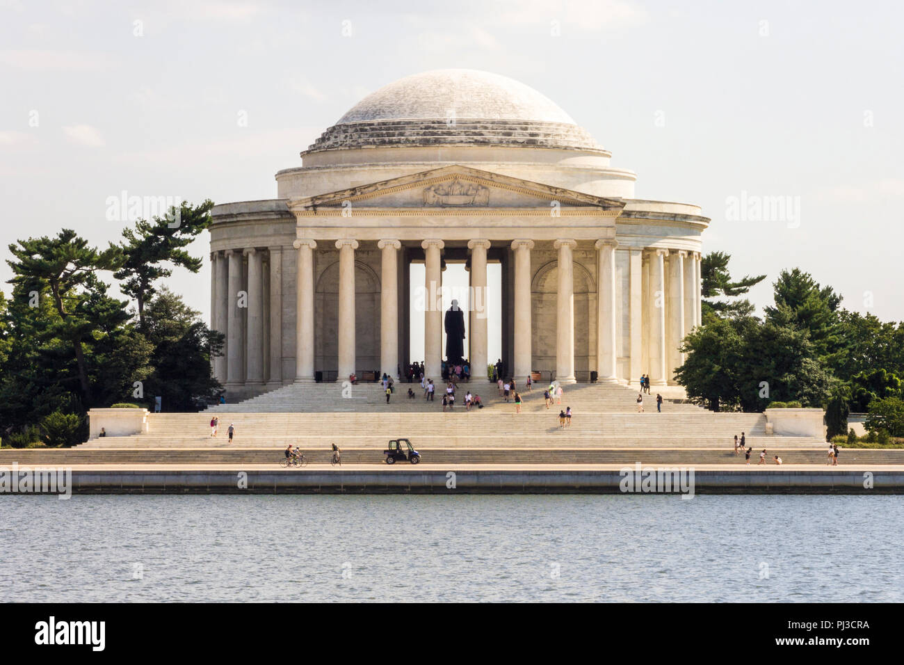 Washington D.C. Das Jefferson Memorial, ein Denkmal für Thomas Jefferson, dritter Präsident der Vereinigten Staaten und eine der am meisten engagierten Stockfoto