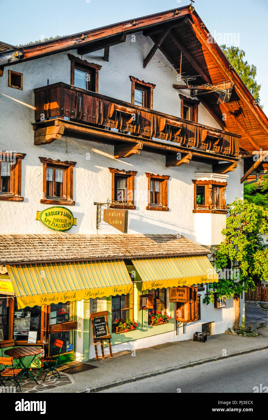 Rasler der Speisekammer Specialty Food Shop in Reith bei Seefeld in Österreich Stockfoto