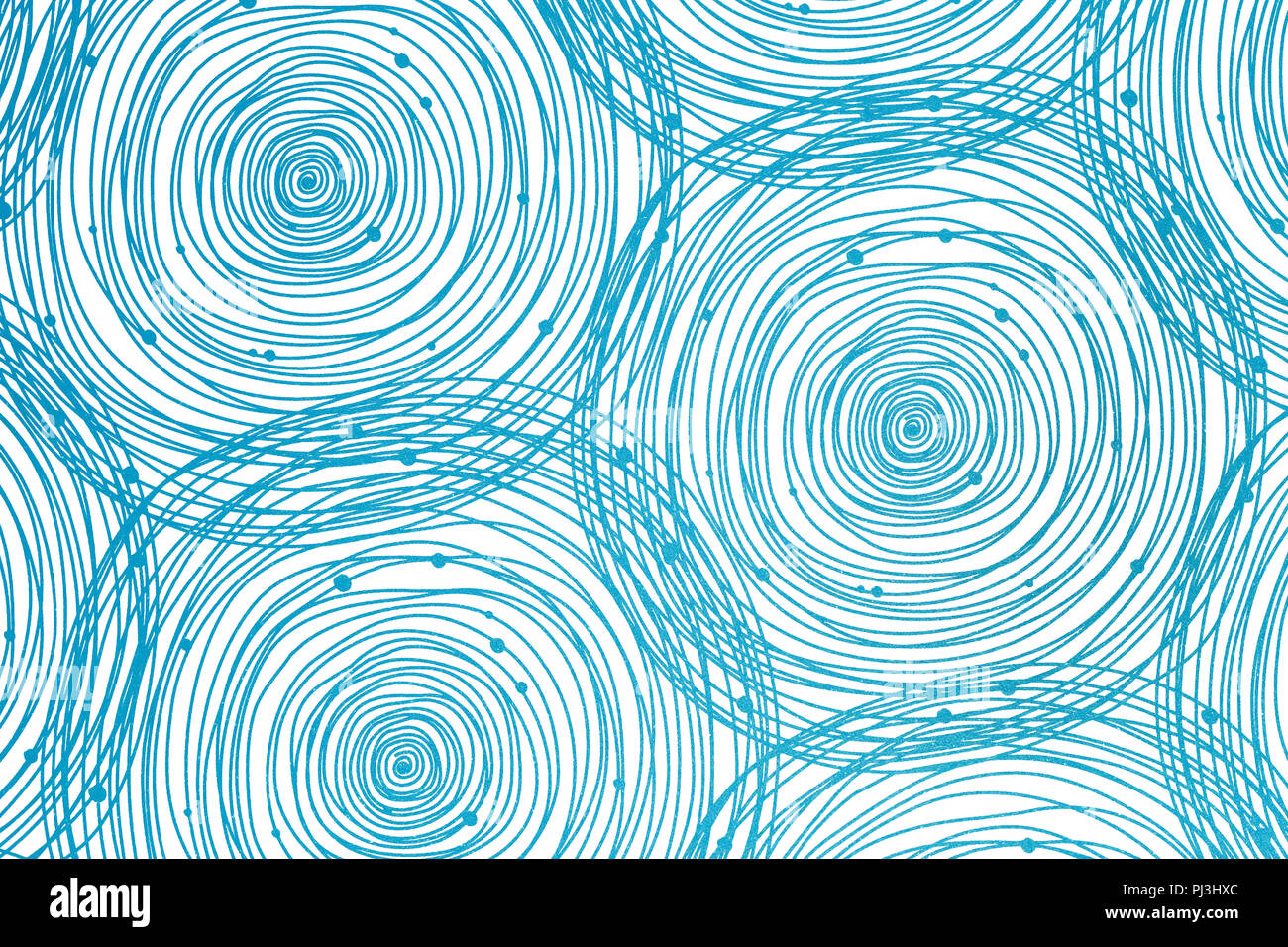Abstrakte whirl Wirbelströmung Kreis Hintergrund, blue Swirl design Element Stockfoto