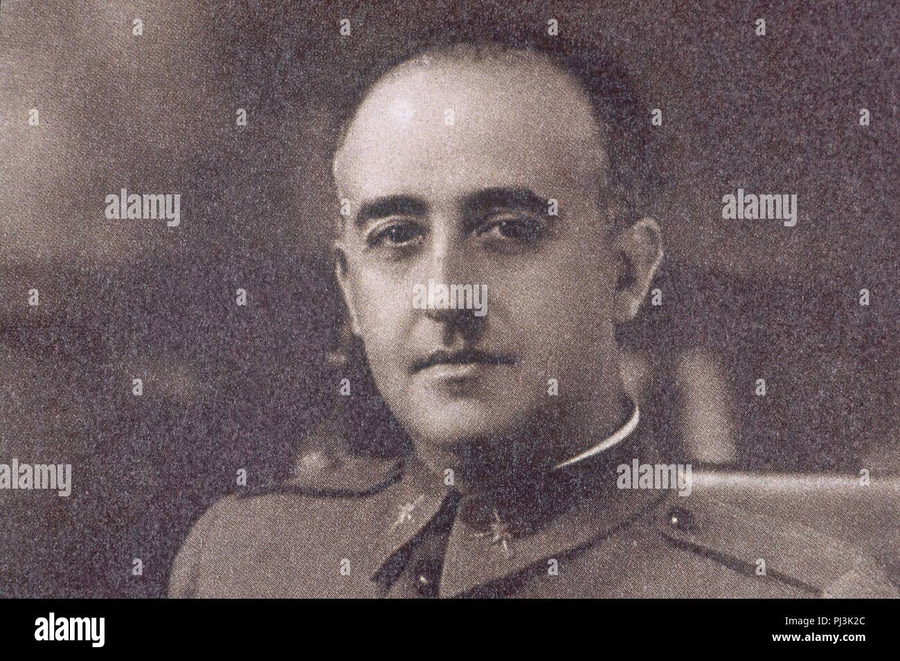 FRANCISCO FRANCO BAHAMONTE HACIA 1923. Stockfoto