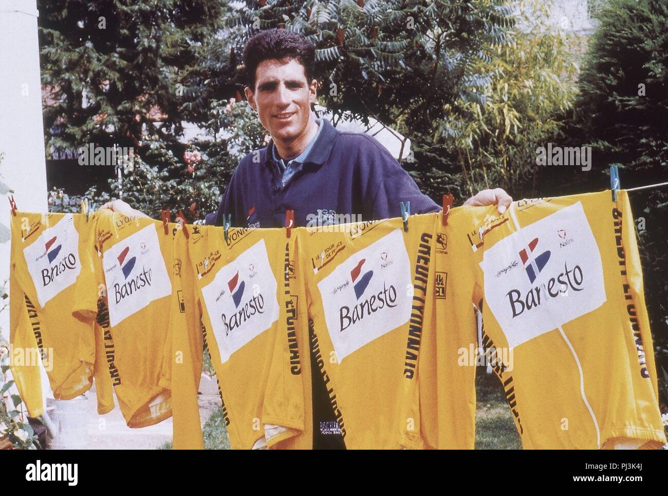 MIGUEL INDURAIN, PENTACAMPEON DEL TOUR DE FRANCIA DE FORMA CONSECUTIVA DE 1991 A 1995, 1995. Stockfoto