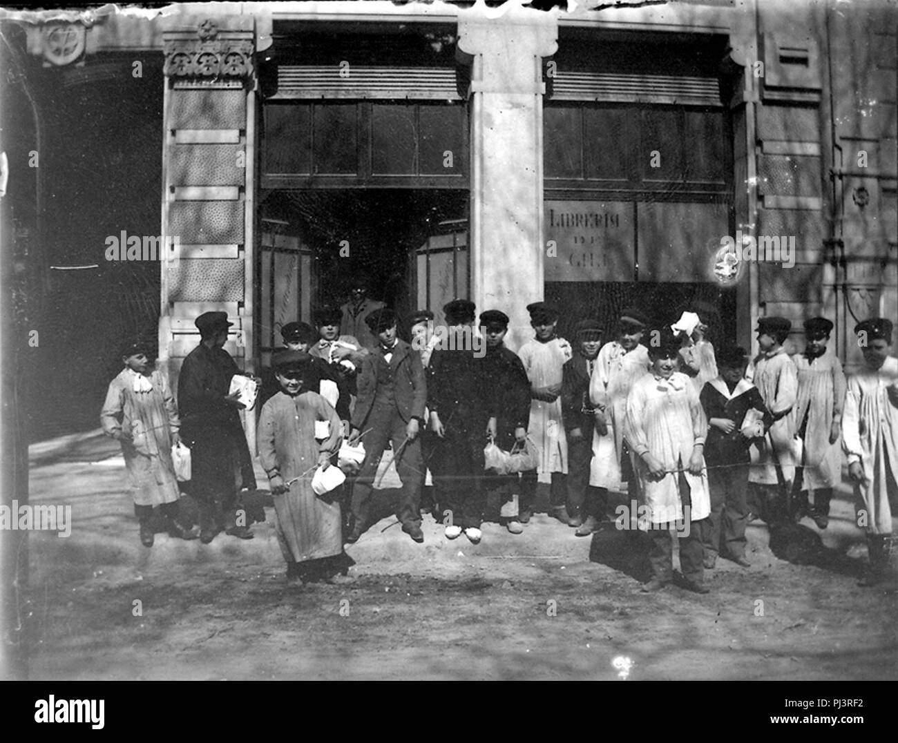 Baldomer Gili Roig. Impremta dels hereus de Juan Gili, Außen (Barcelona). Stockfoto