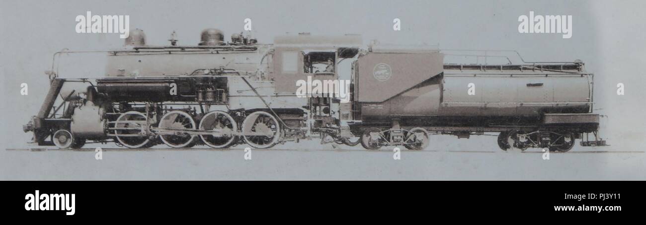 Baldwin Dampflok von Trona Eisenbahn 02. Stockfoto