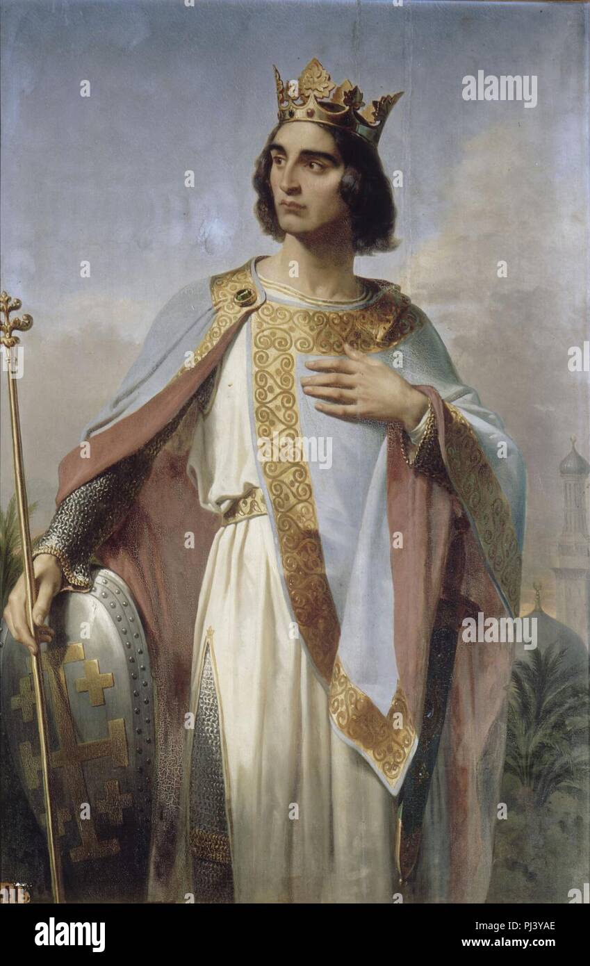 Baldwin ich von Jerusalem. Stockfoto