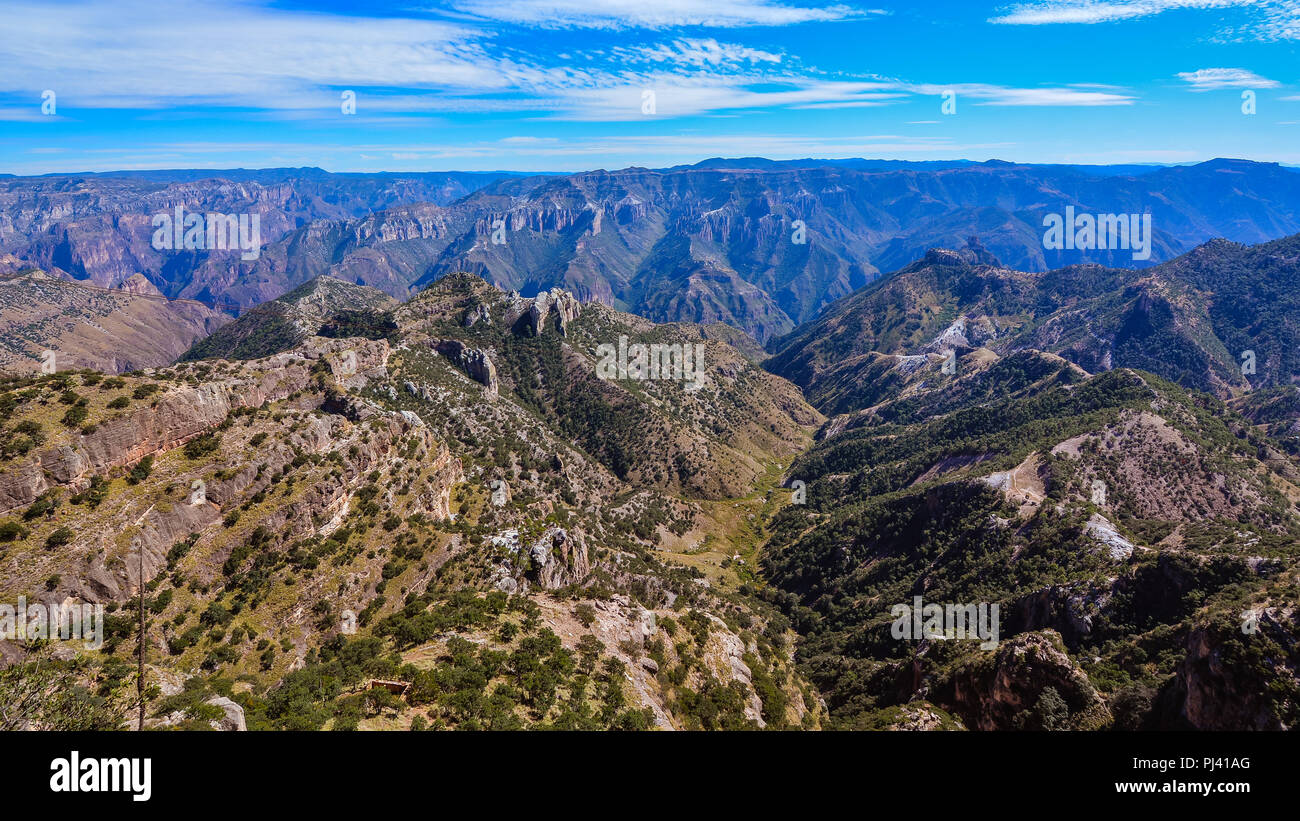 Kupfer Canyon (Barrancas del Cobre) - Sierra Madre Occidental, Chihuahua, Mexiko Stockfoto