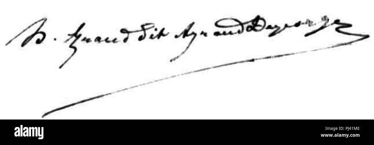 Ayraud-Degeorge (Unterschrift 1880). Stockfoto