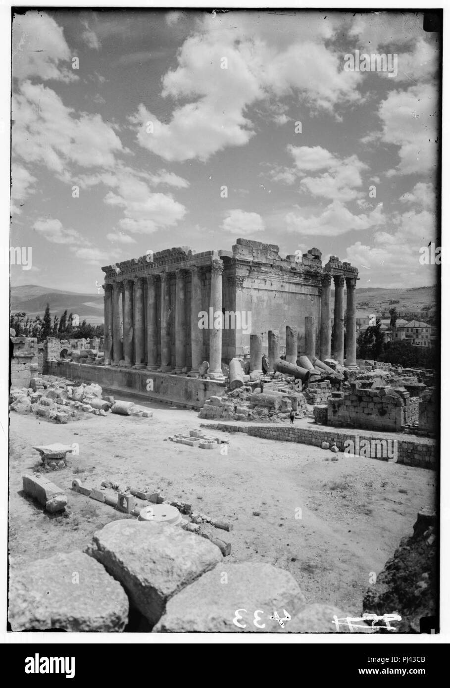 Baalbek. Bacchus Tempel Stockfoto