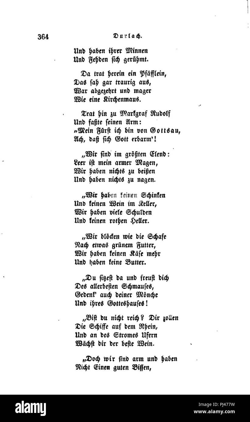 Badisches Sagenbuch II 364. Stockfoto