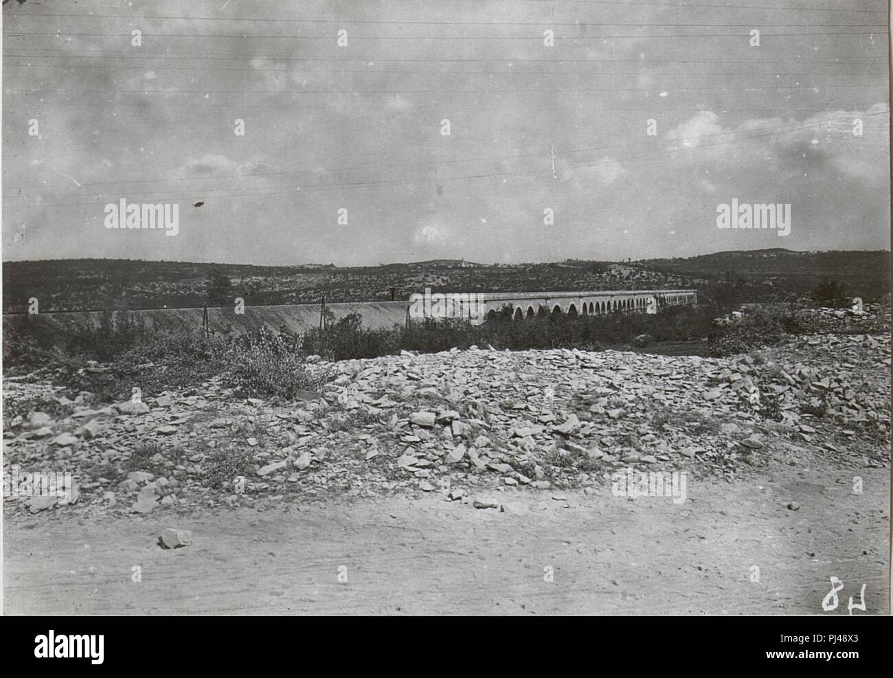 Bahnviadukt. 20.7.17. Stockfoto