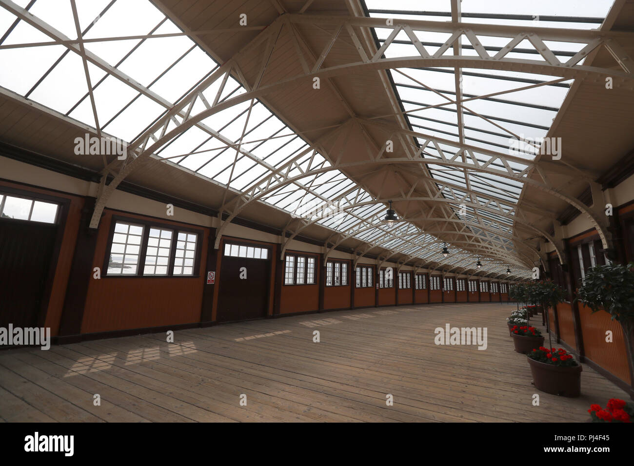 Allgemeine Ansicht eines Wemyss Bay Railway Station. Stockfoto