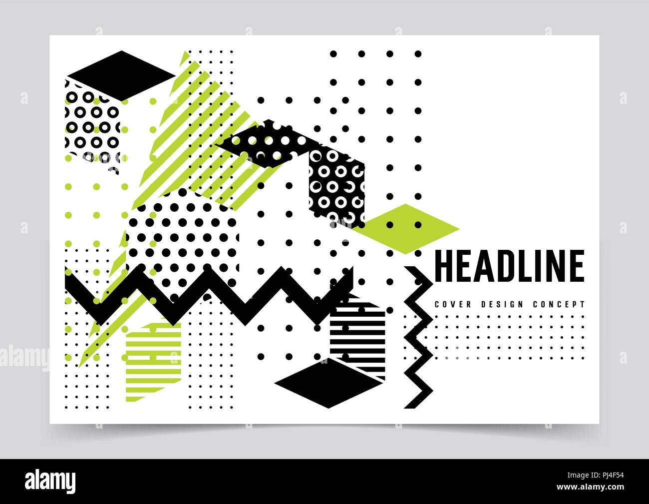 Für Bucheinbände, Poster, Flyer, Plakate, Banner/Geometrischen, abstrakten, Flachbild Hintergrund/Vector Illustration Vorlage Stock Vektor