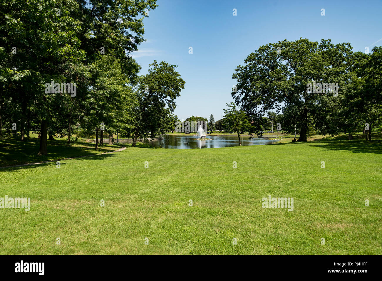 See Deering Oaks Park in Portland, Maine Stockfoto