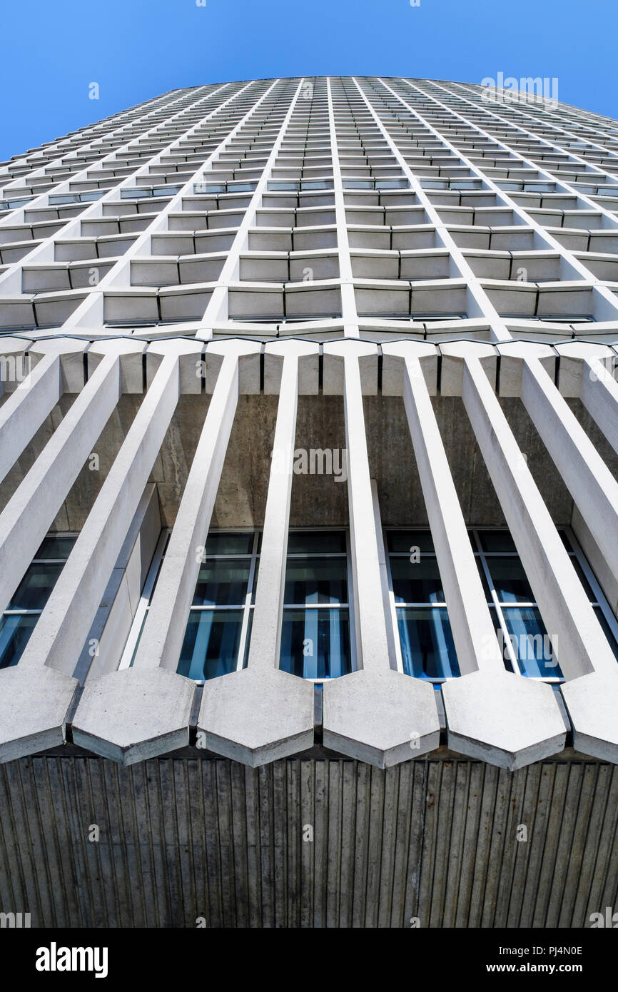 Architekturdetails, Centre Point Gebäude, London, Großbritannien Stockfoto