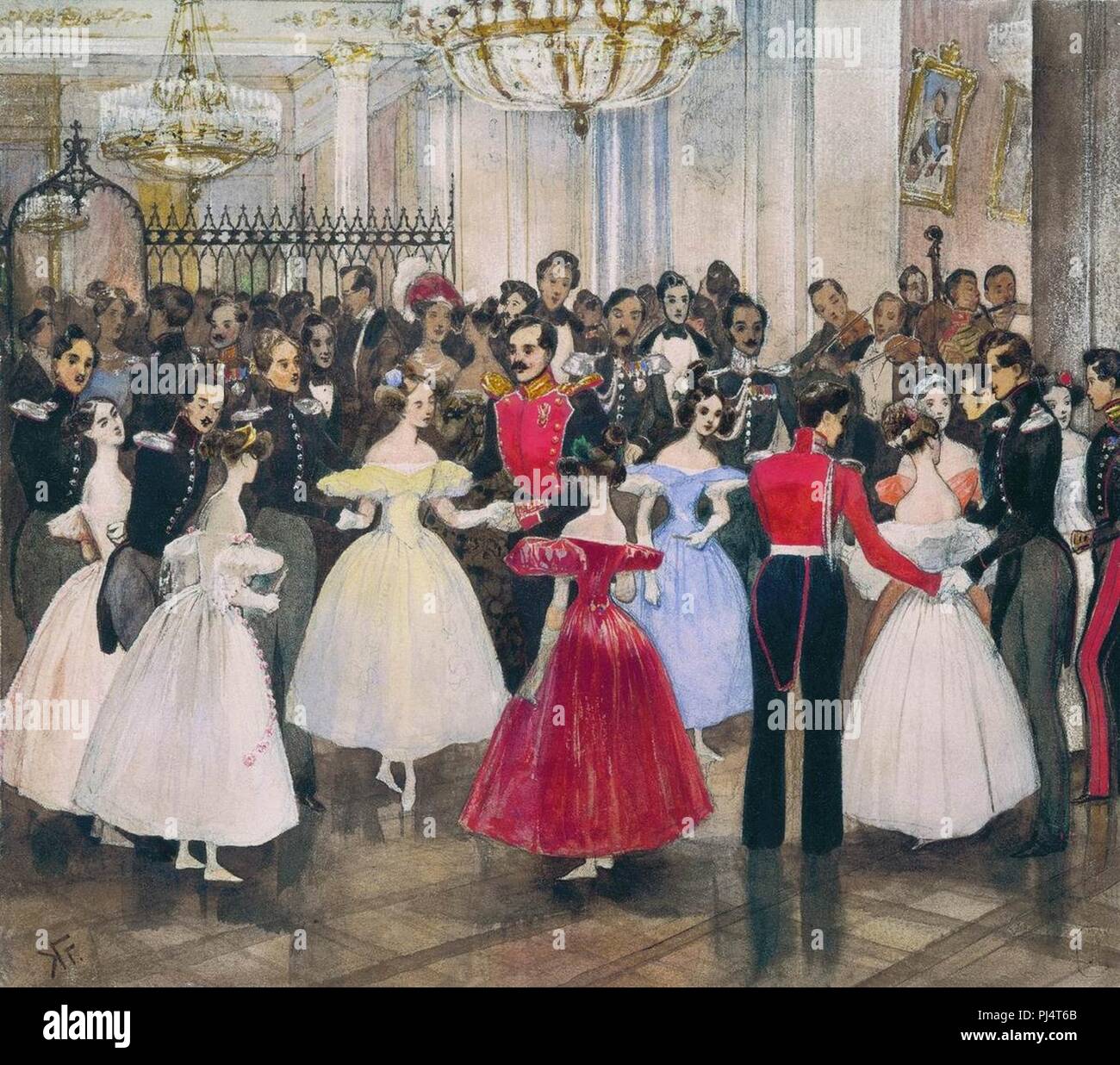 Ball von Grigorij Gagarin. Stockfoto