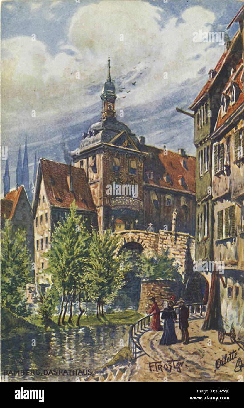 Bamberg, das Rathaus. 641 B Stockfoto