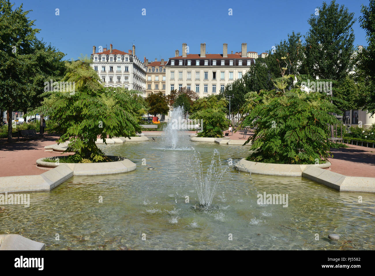 Lyon (Frankreich): Immobilien, Gebäude in der Umgebung der Place Bellecour' Square, in der 2. Arrondissement (Bezirk). 'Place Bellecour' Stockfoto