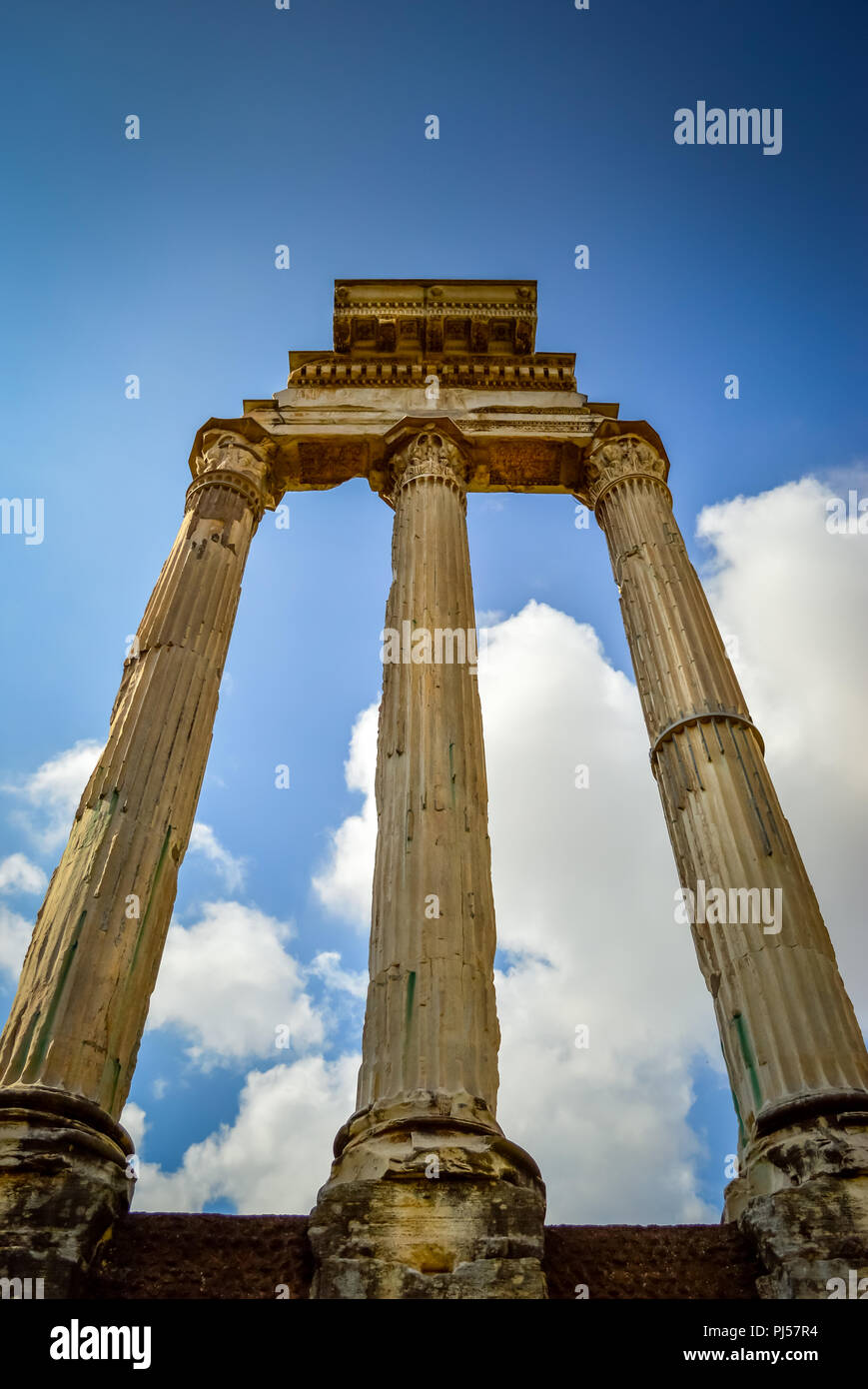 Drei Säulen Stockfoto