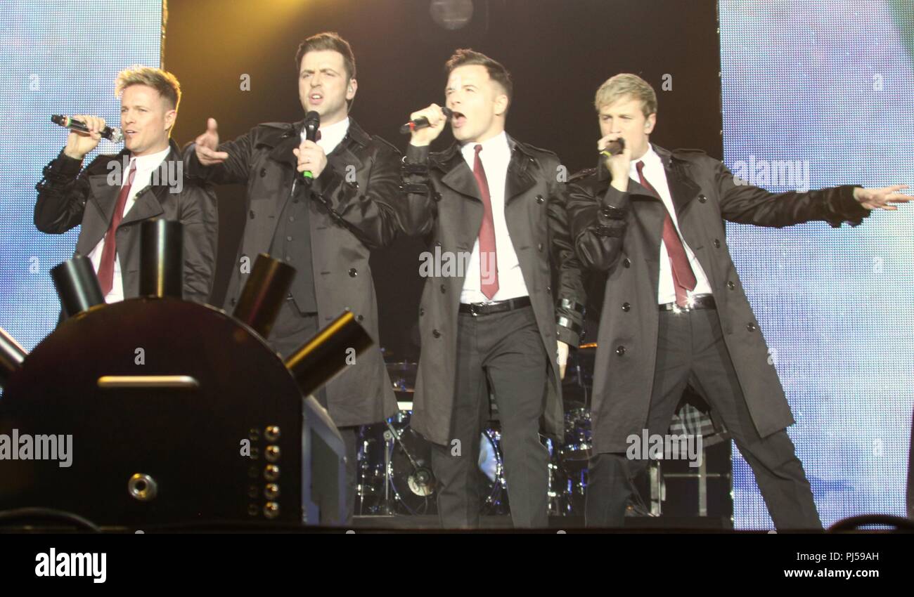 Liverpool, Großbritannien Westlife in der Liverpool Echo Arena credit Ian Fairbrother/Alamy durchführen Stockfoto