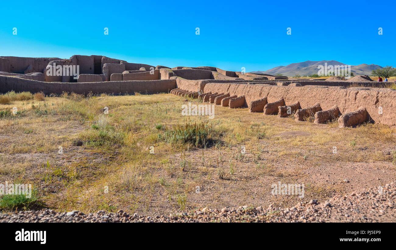 Casas Grandes (Paquime), eine prähistorische Ausgrabungsstätte in Chihuahua, Mexiko. Es ist ein UNESCO Weltkulturerbe. Stockfoto