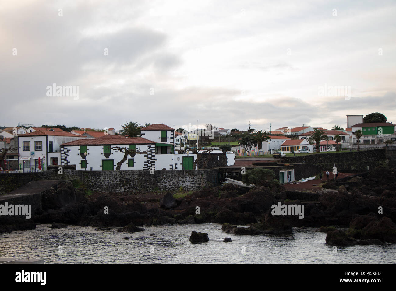 Blick auf die Insel Faial, Azoren, Portugal Stockfoto