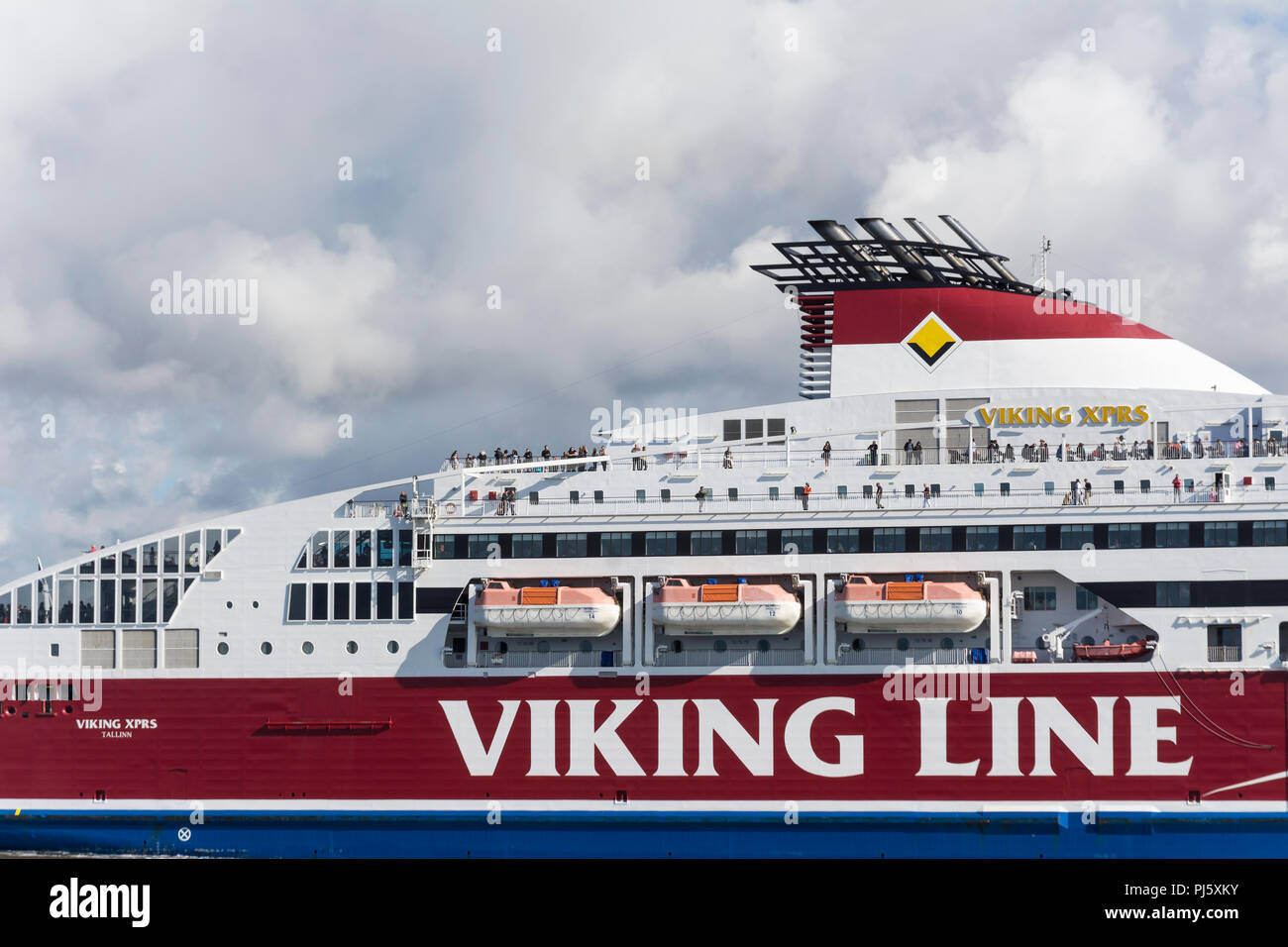 Viking Xprs Schiff Von Helsinki Nach Tallinn Gereist Stockfoto