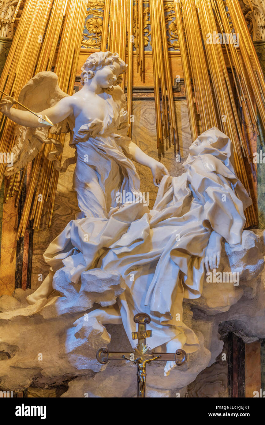 Statue Ekstase von St. Teresa, Gian Lorenzo Bernini, Kirche der
