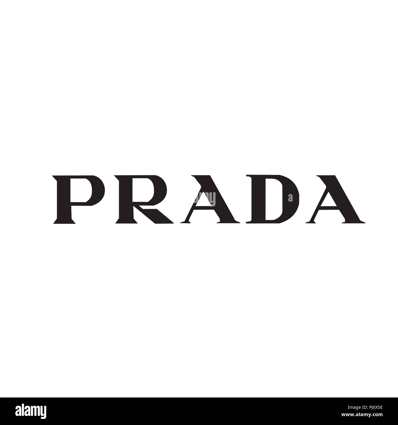 PRADA-Logo fashion Luxus Marke Italien Kleidung Abbildung Stockfotografie -  Alamy