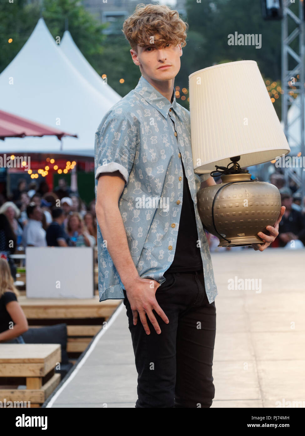 Quebec, Kanada. Beurd fashion show in Montreal. Stockfoto