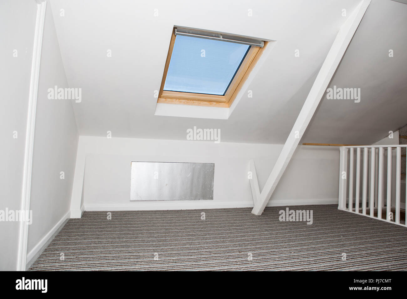 Indoor DIY-Projekt: loft Konvertierung, beendete Zimmer, selektiven Fokus Stockfoto
