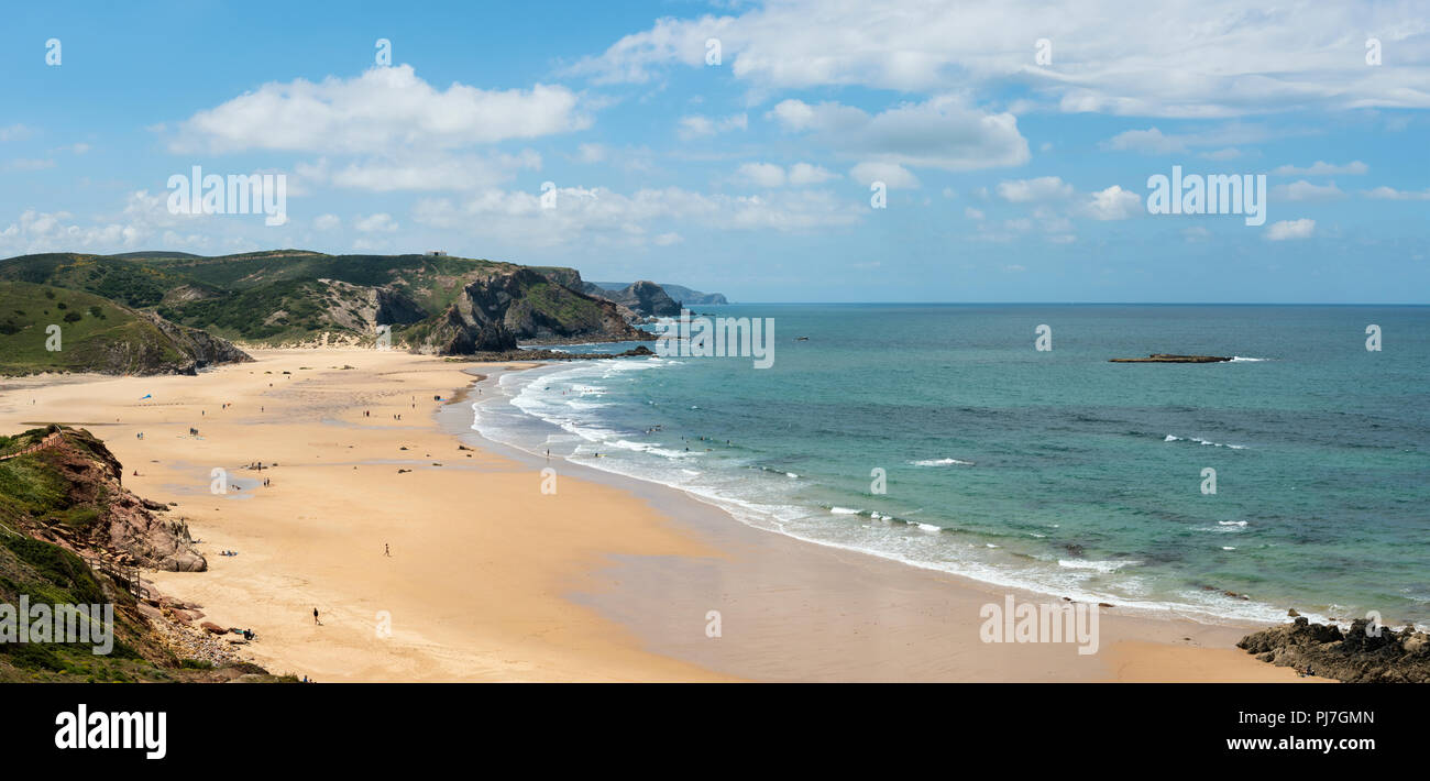 Praia do Amado (Amado Strand). Parque Natural do Sudoeste Alentejano e Costa Vicentina, Algarve. Portugal Stockfoto