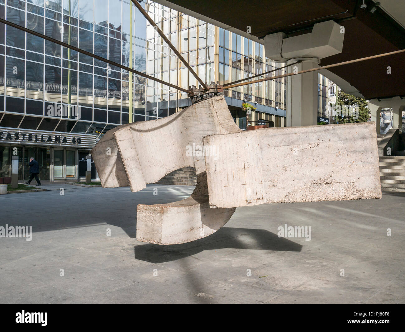 Eduardo Chillida, La Sirena varada. Museo de Escultura al Aire Libre. Paseo de la Castellana. Madrid. España Stockfoto