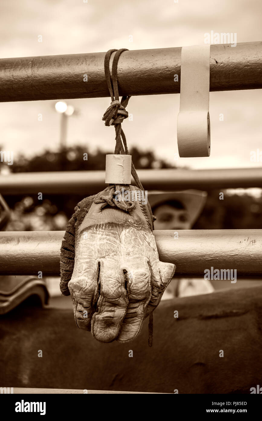 Rodeo in Teschow, Texas USA. Labor Day Wochenende 2018. Stockfoto