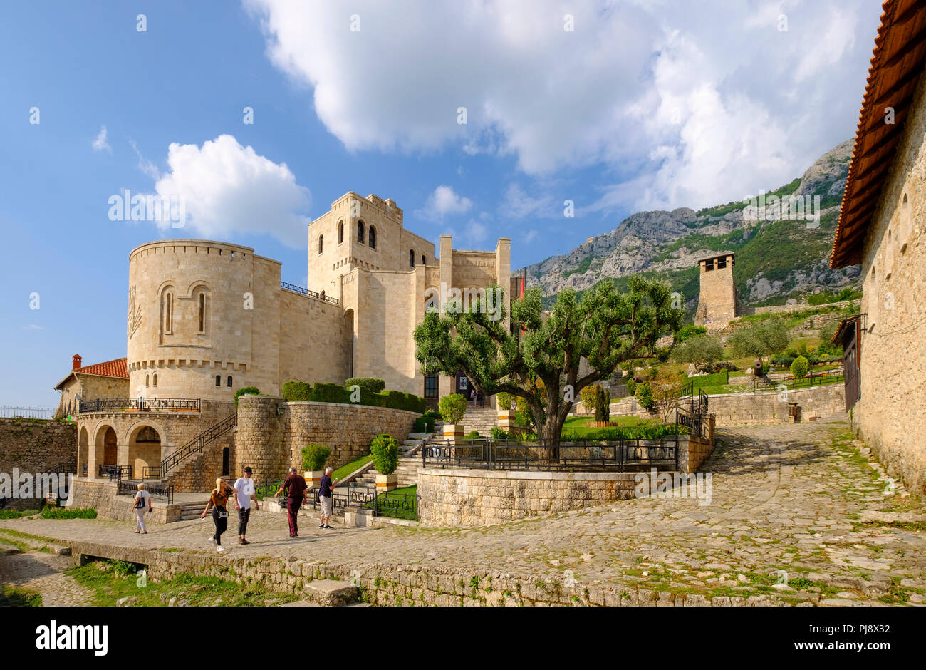 Skanderbeg Museum in der Festung Kruja Krujë, Durrës Qar, Durres, Albanien Stockfoto