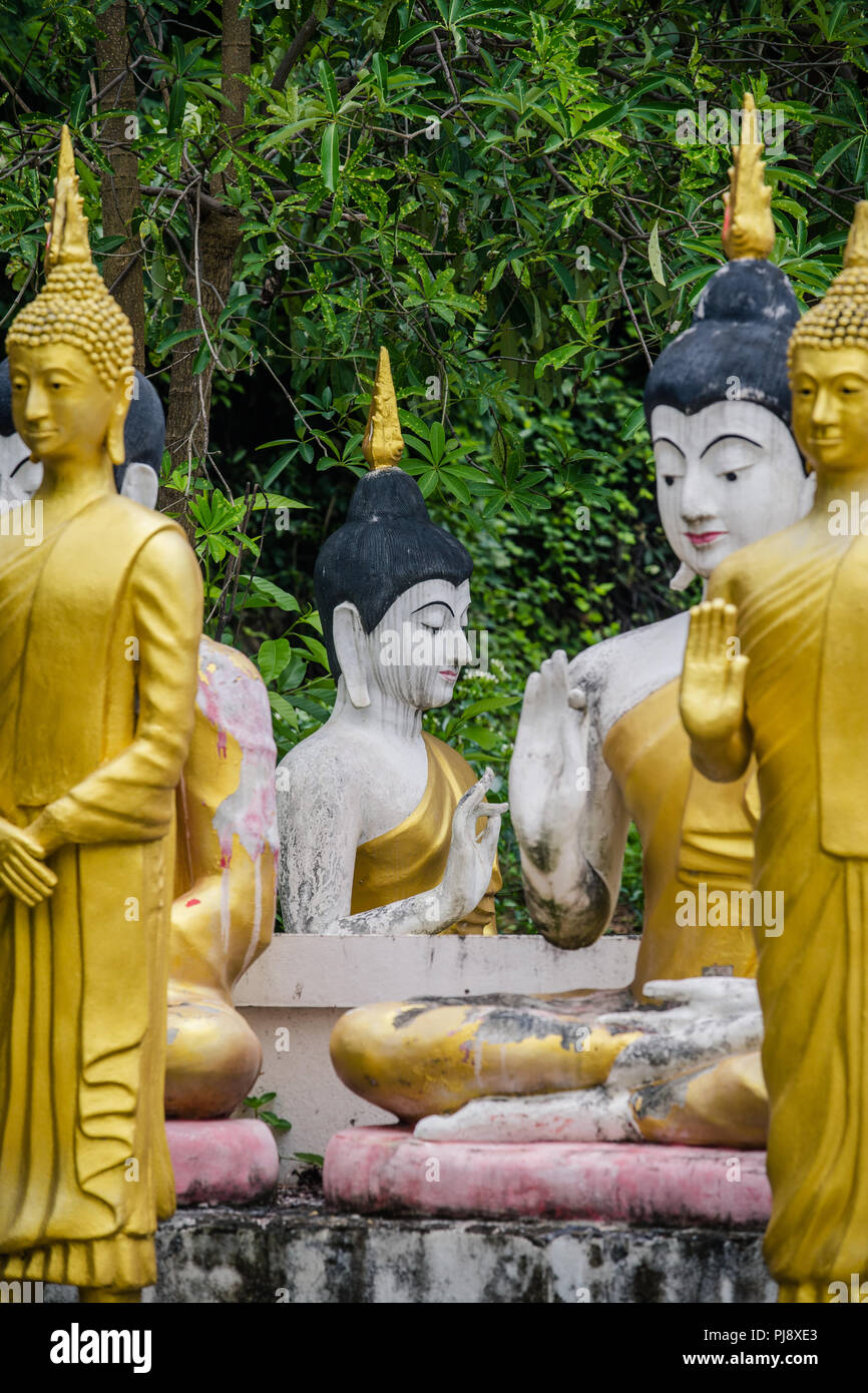 Thai Buddha Bild golden Stockfoto