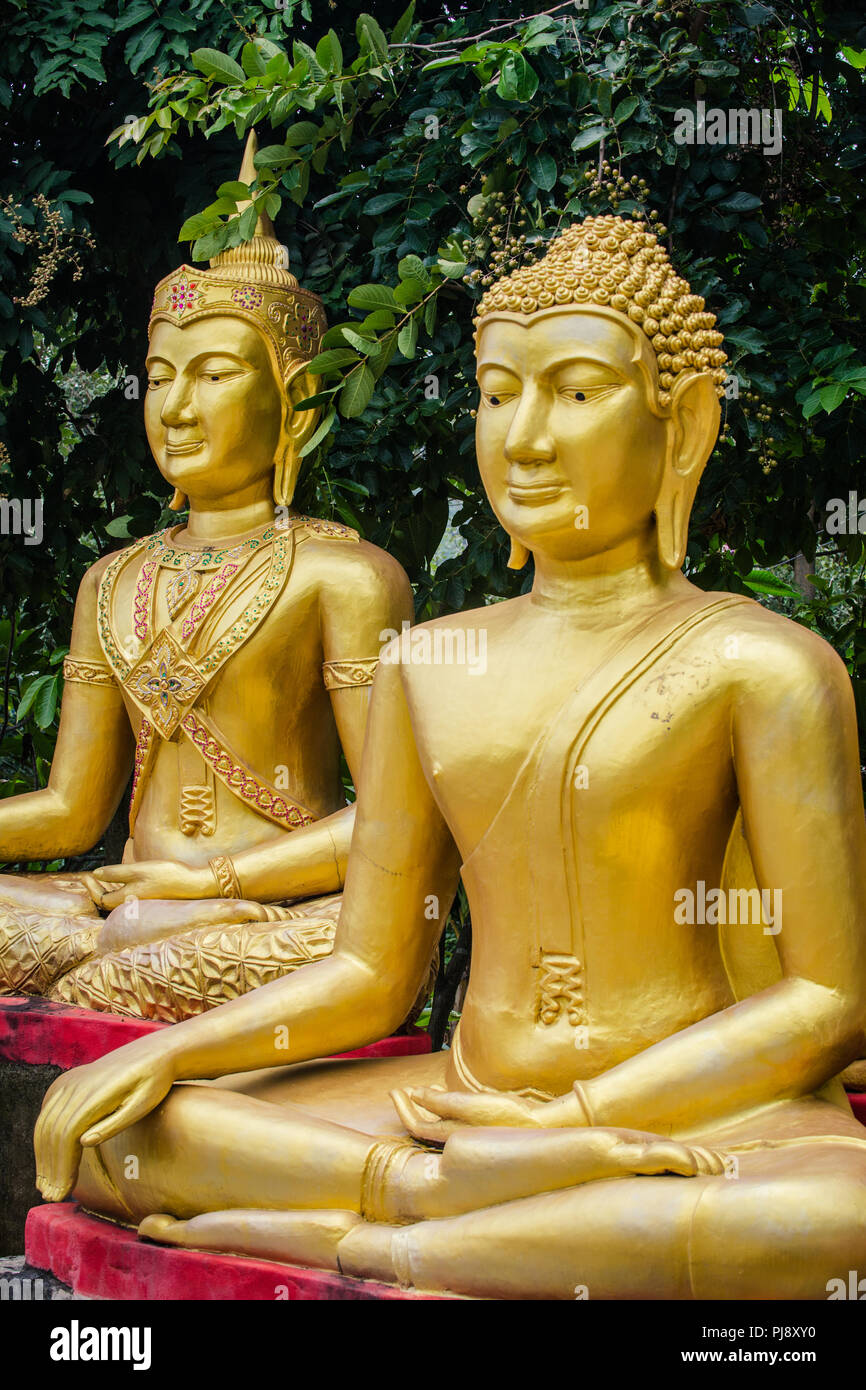 Thai Buddha Bild golden Stockfoto