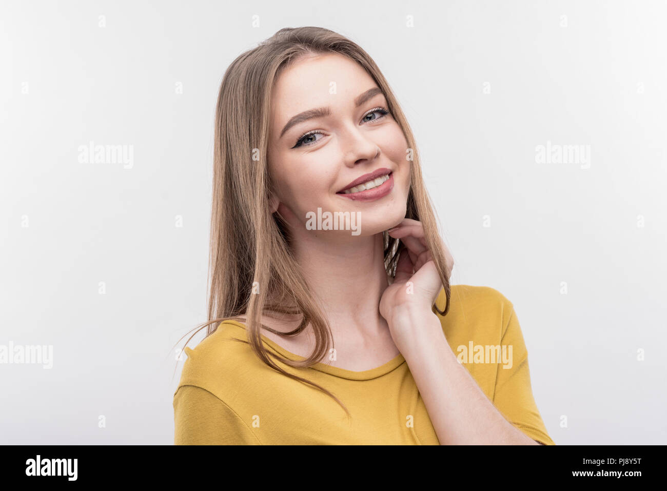 Blonde hübsche mädchen