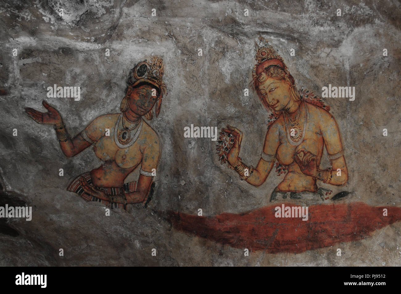 Sigiriya Dirnen in Sri Lanka Stockfoto