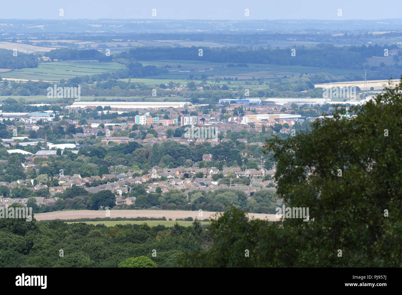 Blick auf loughborough Leicestershire Stockfoto