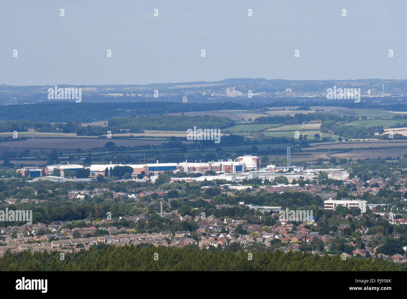 Blick auf loughborough Leicestershire Stockfoto