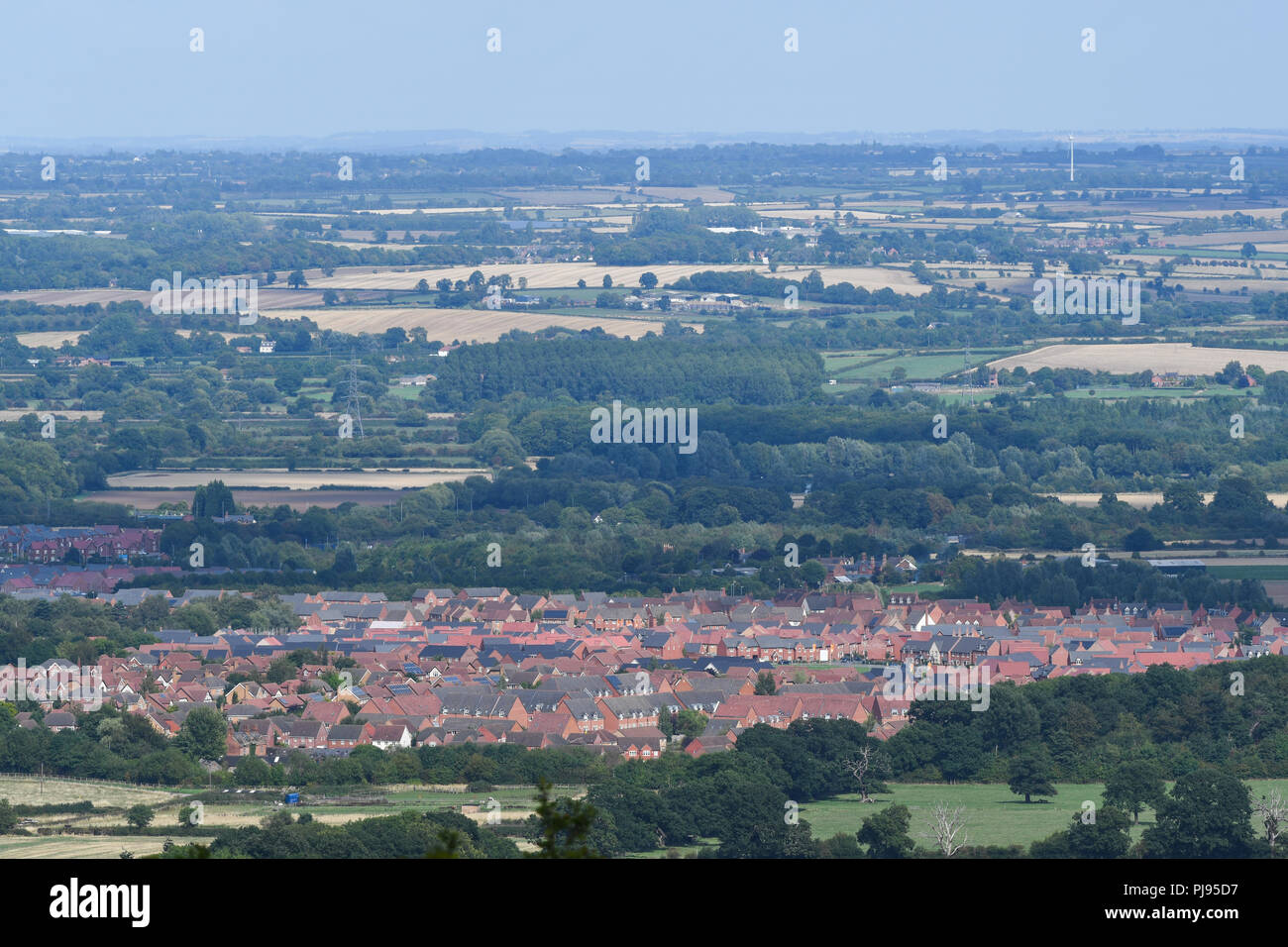 Blick auf loughborough Leicestershire Stockfoto