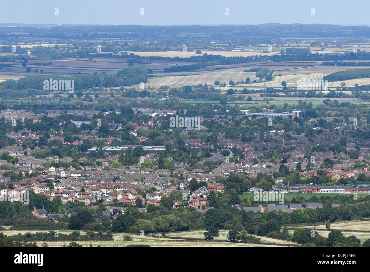 Blick auf loughborough Leicestershire Stockfoto